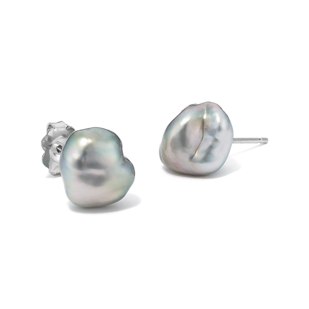 8mm Keshi Tahitian Cultured Pearl Studs