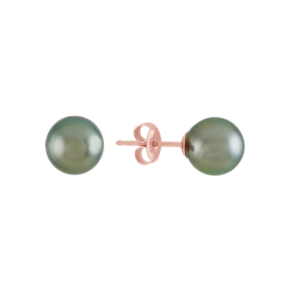 8mm Cultured Tahitian Pearl Studs