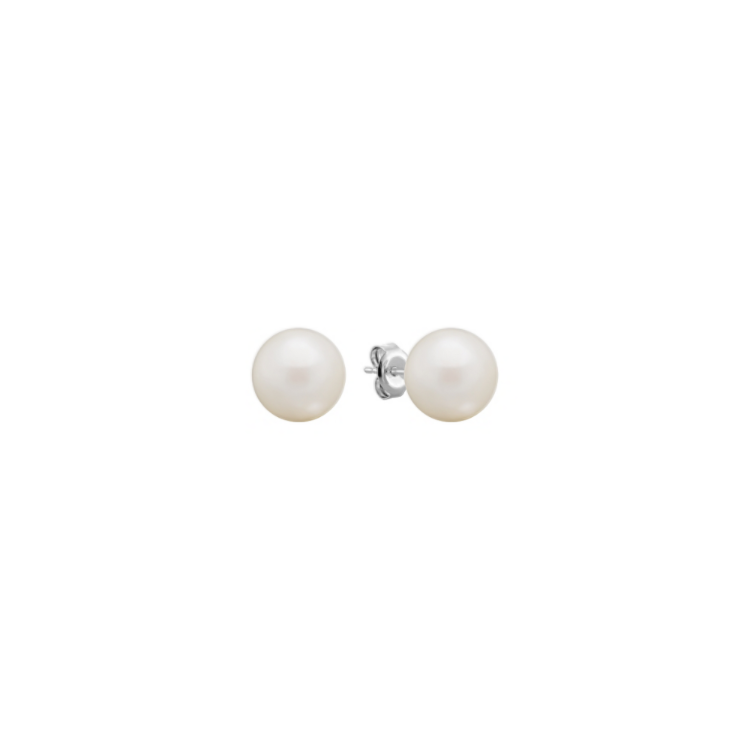 9mm Cultured South Sea Pearl Solitaire Earrings