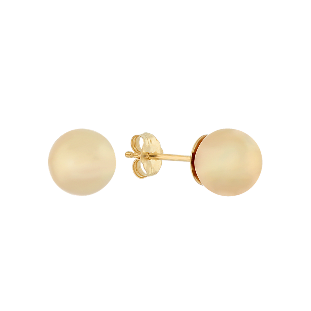 9mm Golden South Sea Pearl Earrings
