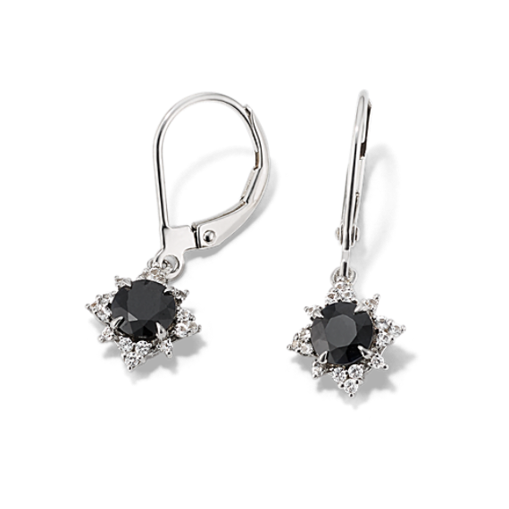 Equinox Black & White Sapphire Earrings