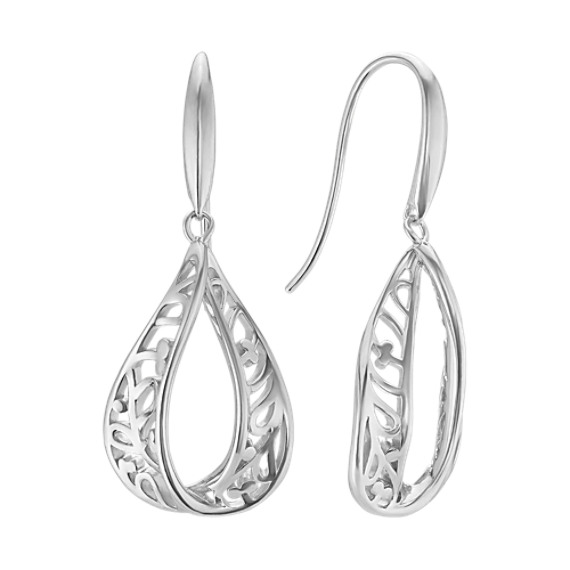 Blossom Dangle Earrings in Sterling Silver | Shane Co.