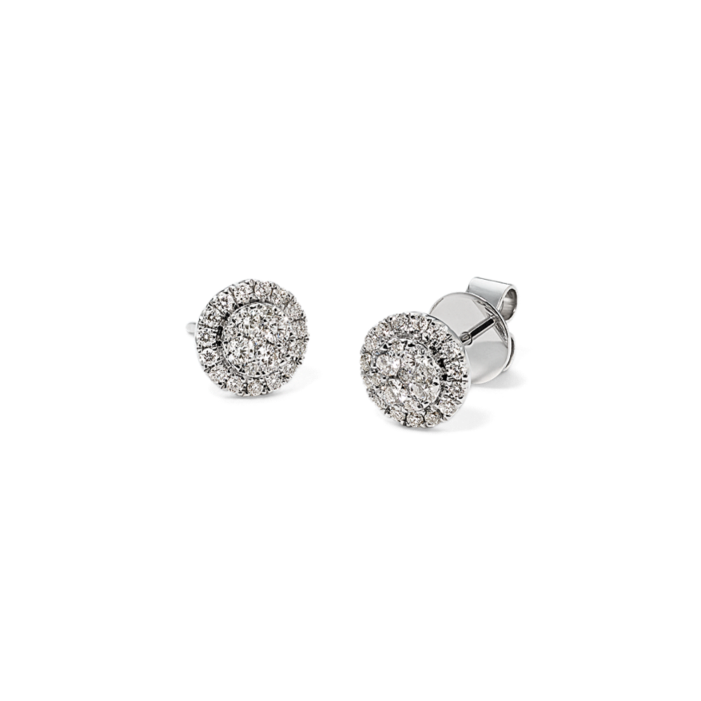 Gabrielle 0.50 tcw Diamond Halo Studs