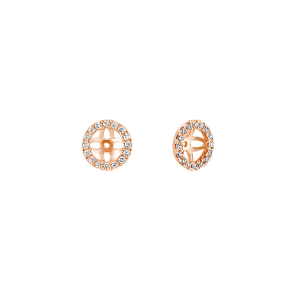 Diamond Earring Jackets in 14k Rose Gold