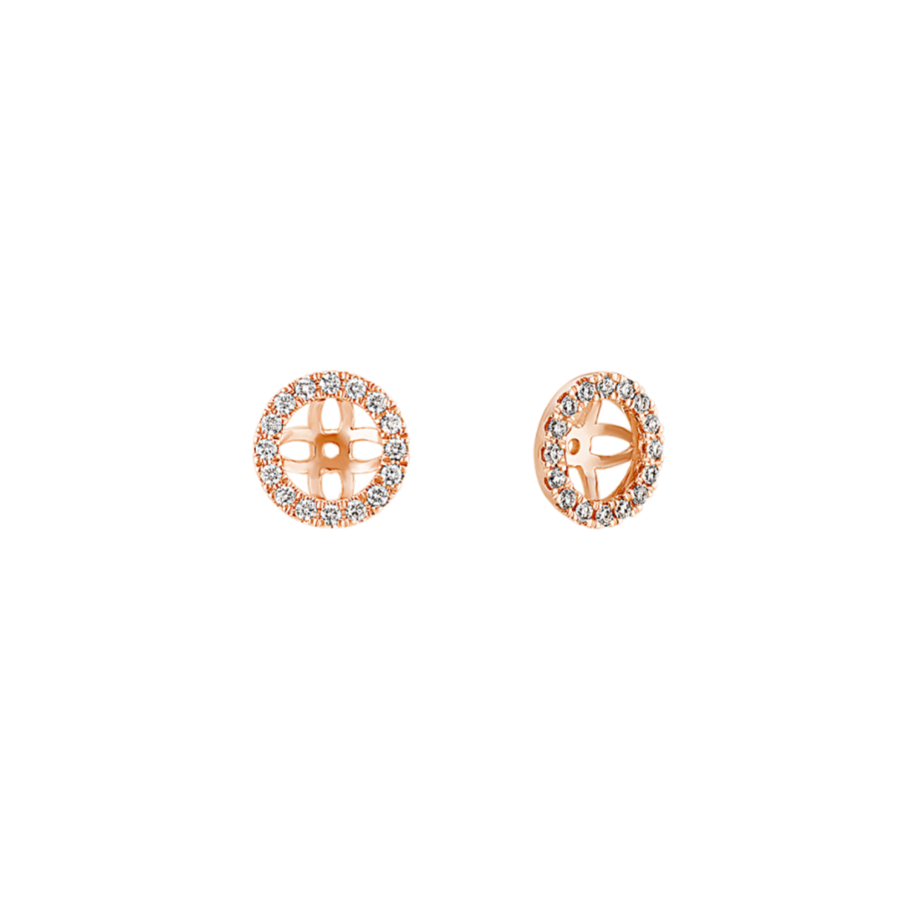 Diamond Earring Jackets in 14k Rose Gold
