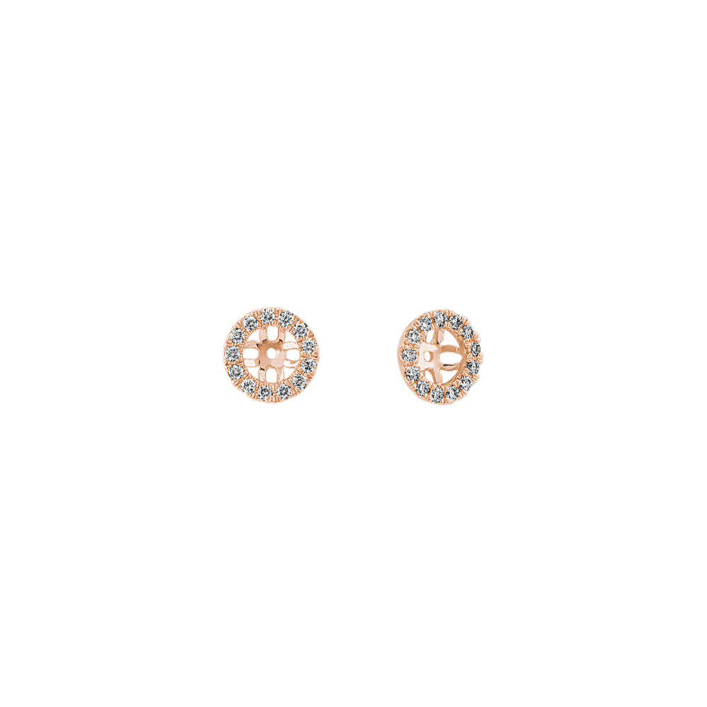 Diamond Earring Jackets in 14k Rose Gold