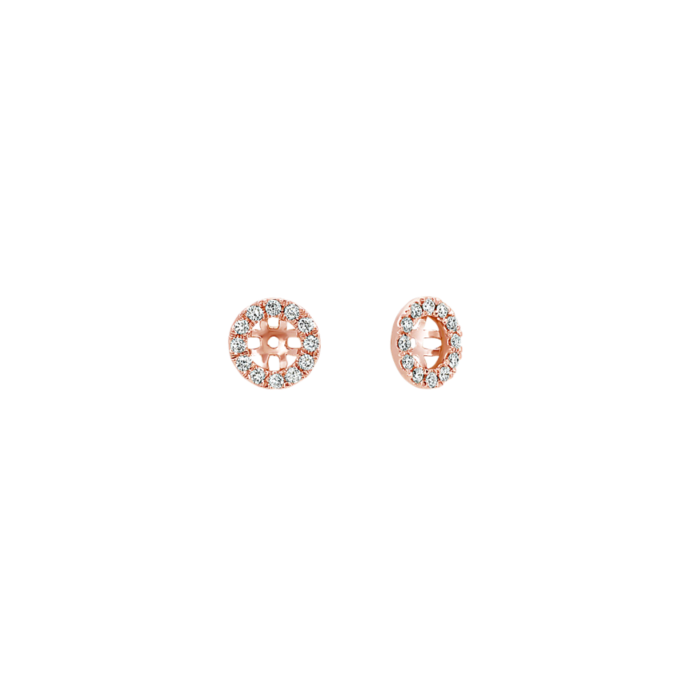 Diamond Earring Jackets in 14k Rose Gold