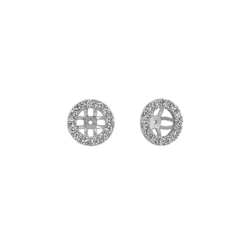 Diamond Earring Jackets in 14k White Gold