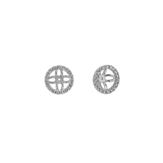 Diamond Earring Jackets in 14k White Gold