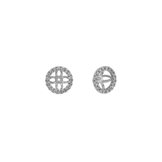 Diamond Earring Jackets in 14k White Gold