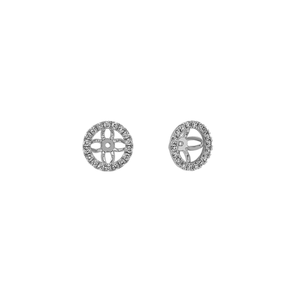 Diamond Earring Jackets in 14k White Gold
