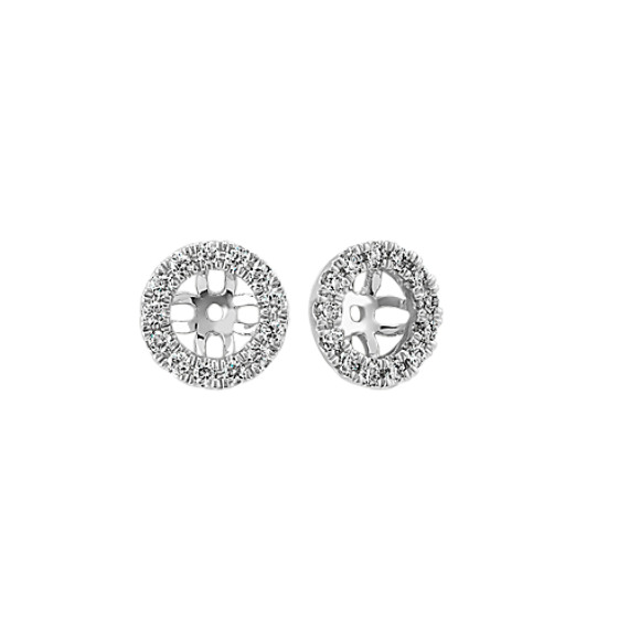 Diamond Earring Jackets in 14k White Gold