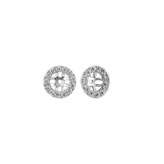 Diamond Earring Jackets in 14k White Gold