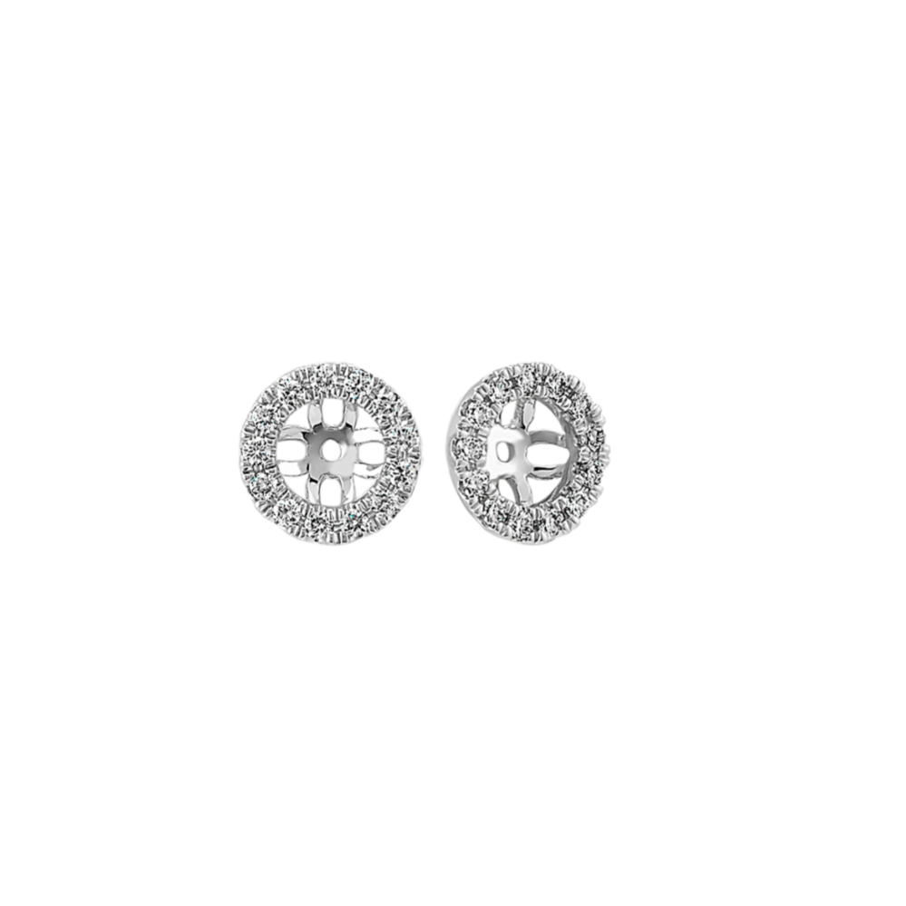 Diamond Earring Jackets in 14k White Gold
