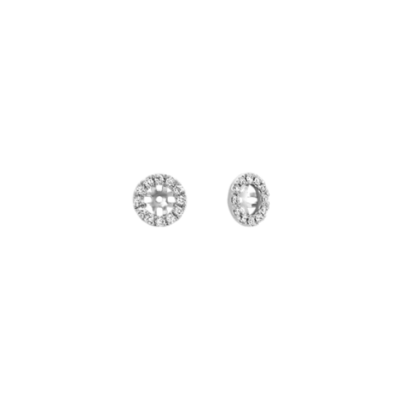 Diamond Earring Jackets in 14k White Gold