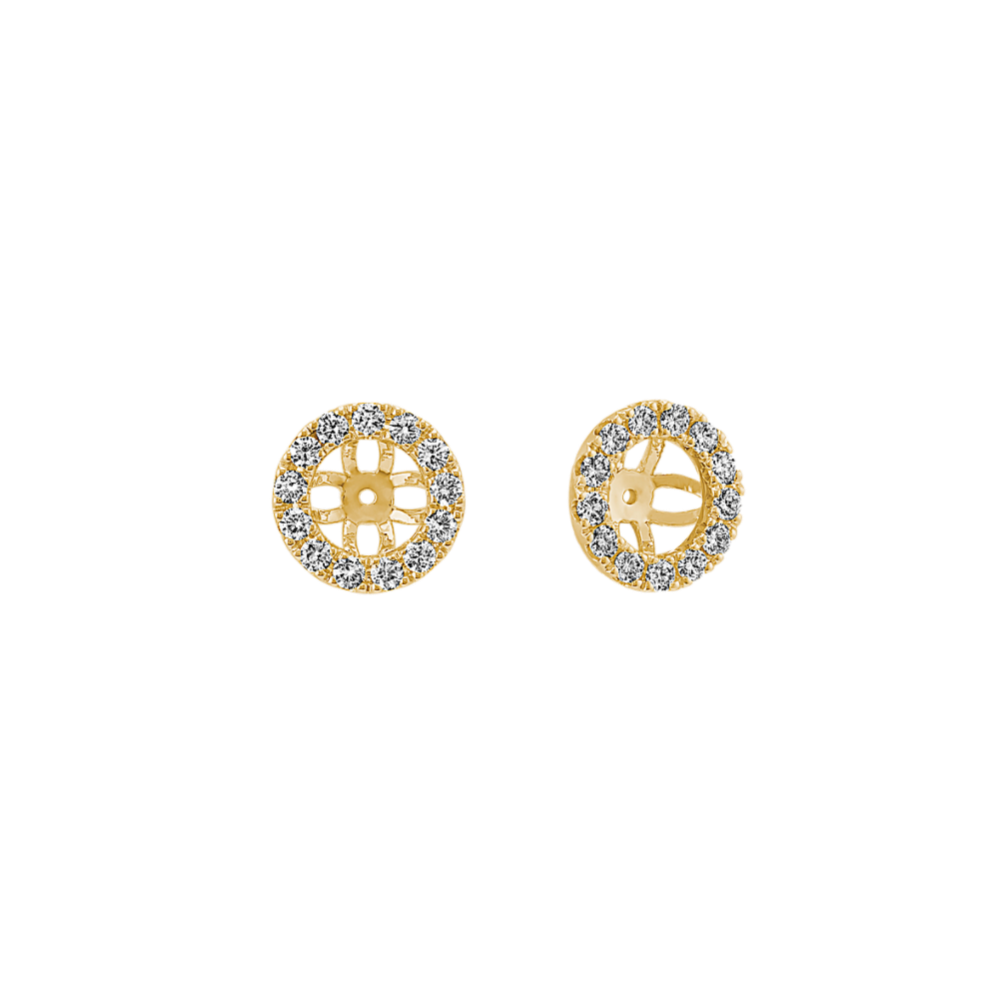 Diamond Earring Jackets in 14k Yellow Gold