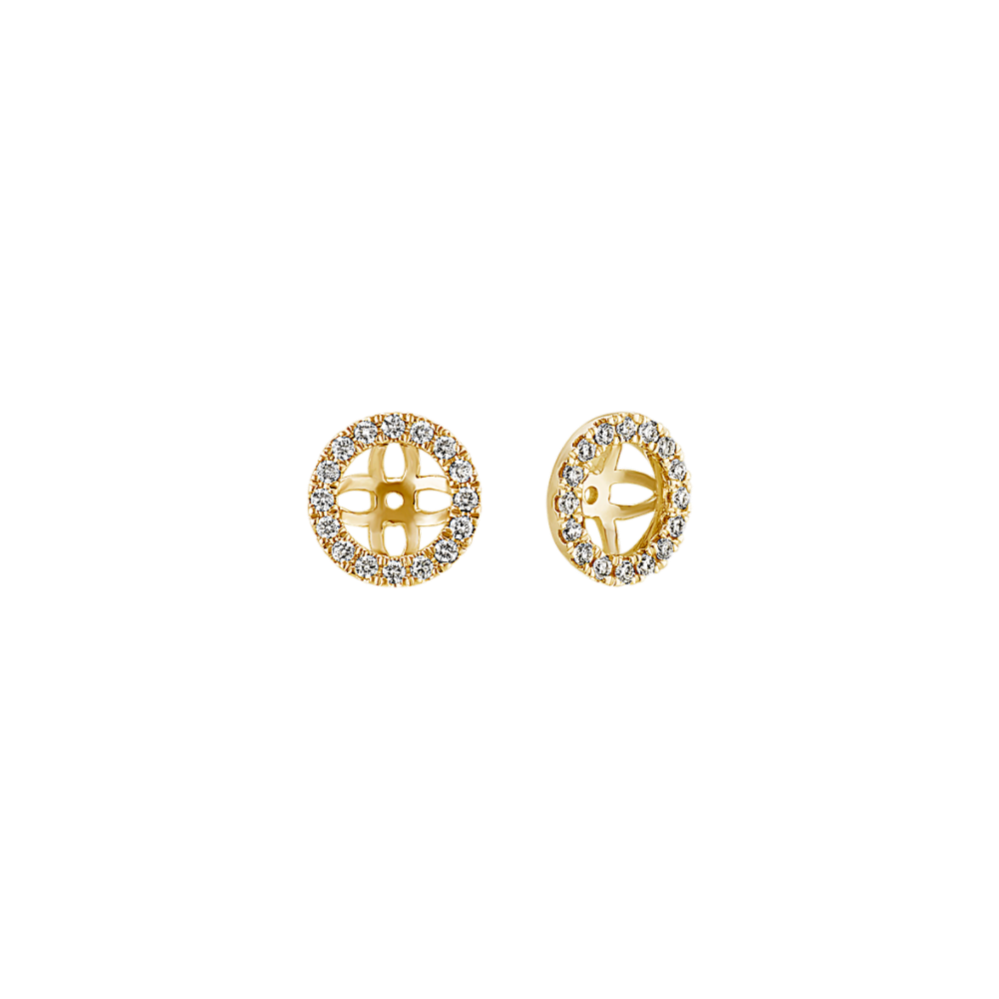 Diamond Earring Jackets in 14k Yellow Gold