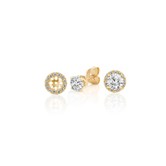 Shane Company Diamond Earring Jackets in 14K Yellow Gold