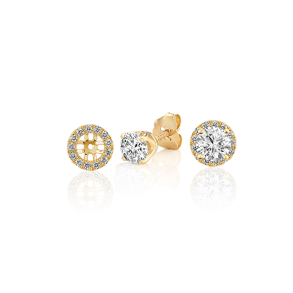 Diamond earring jackets on sale for diamond studs