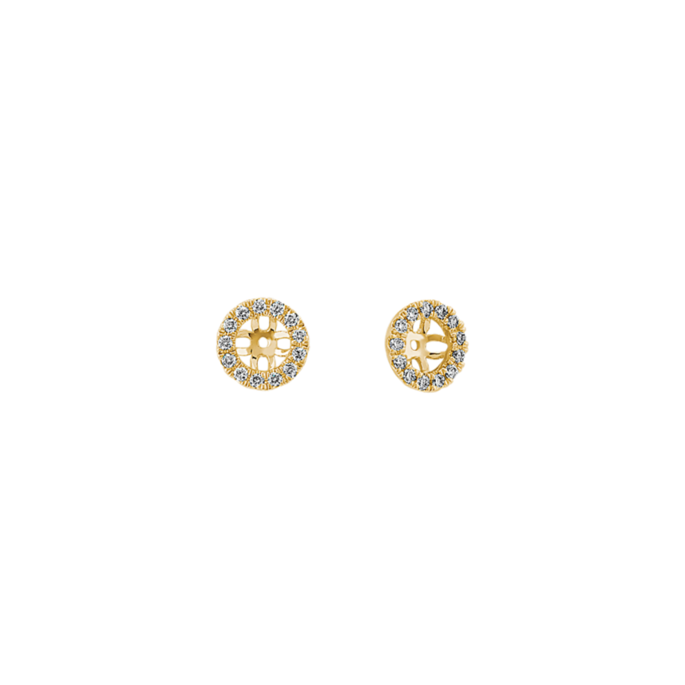 Diamond Earring Jackets in 14k Yellow Gold