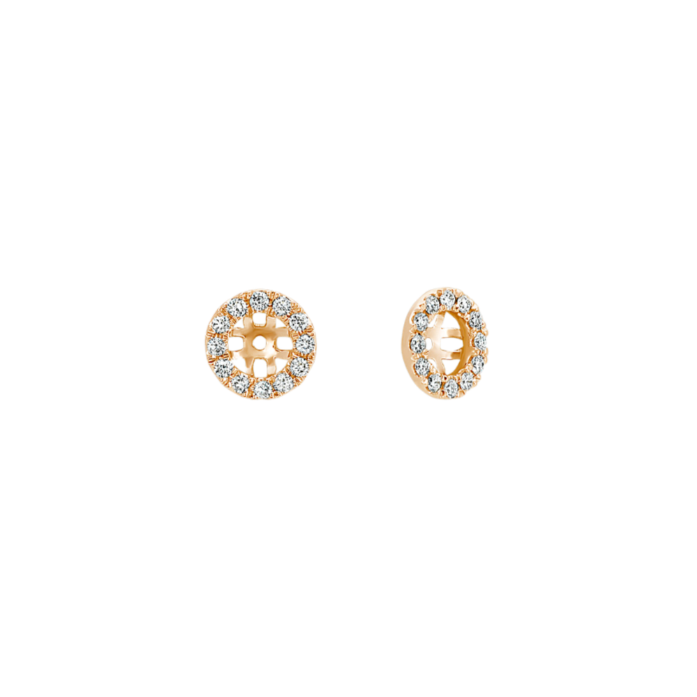 Diamond Earring Jackets in 14k Yellow Gold Shane Co.