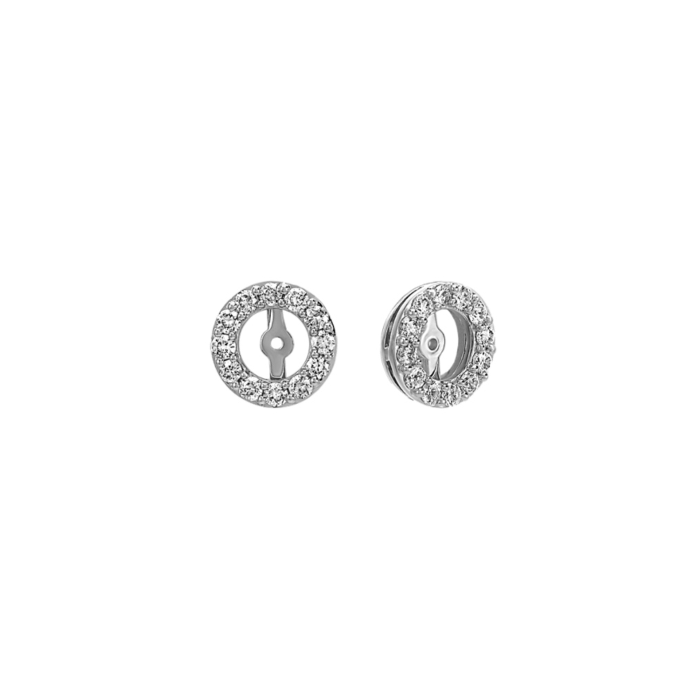 Diamond Earring Jackets in White Gold