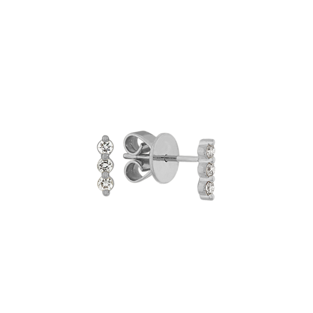 Diamond Earrings in 14K White Gold