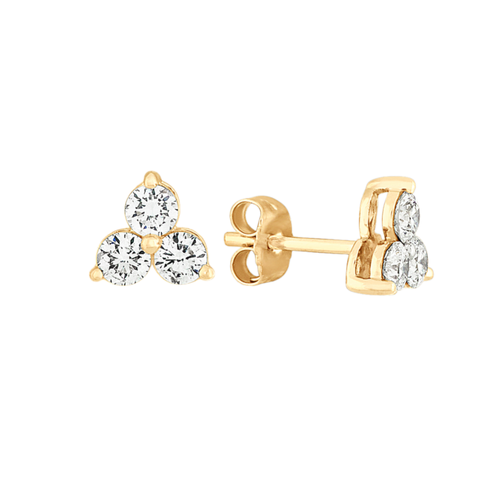Calliope 0.80 tcw Diamond Trio Studs