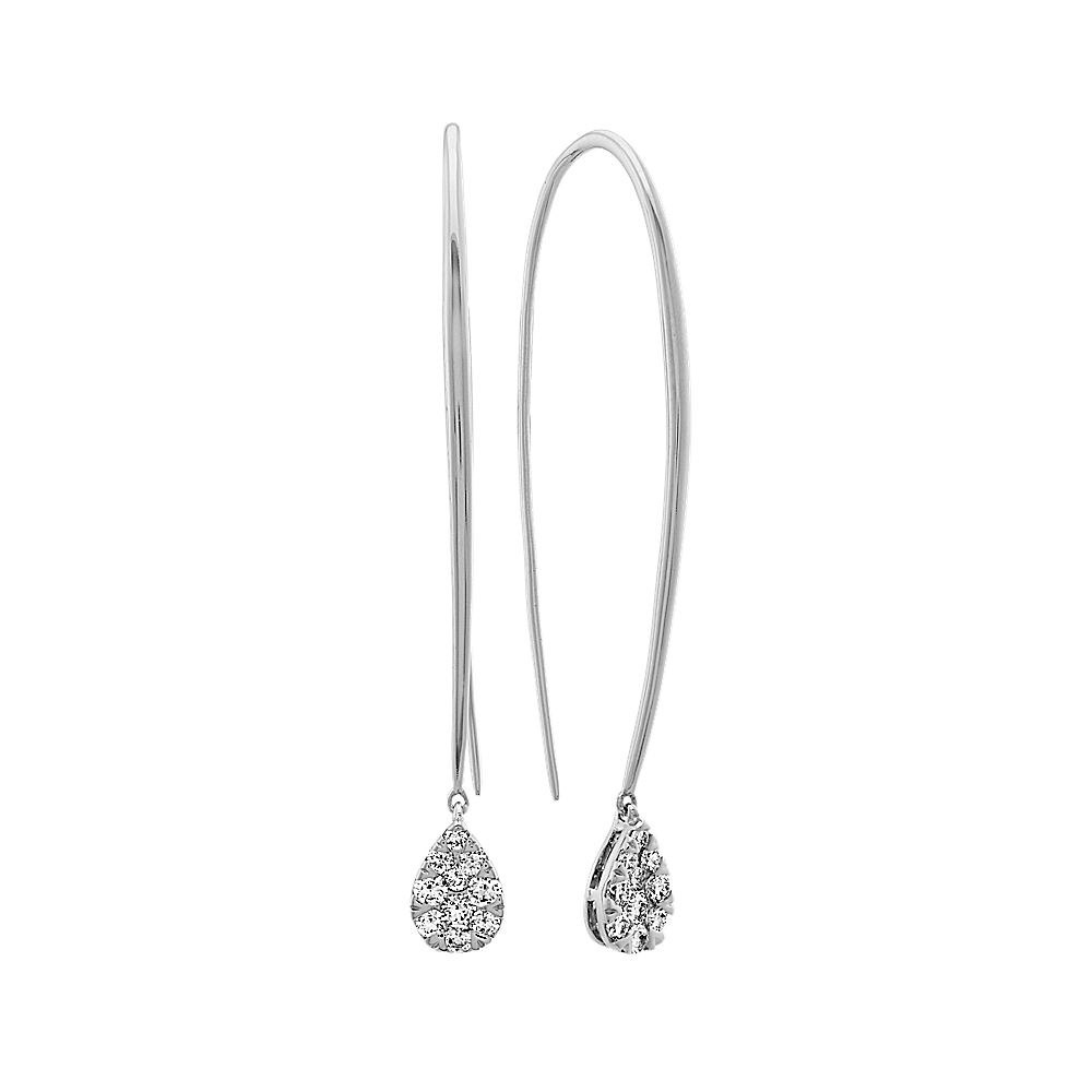 Fine Hook Backs in 14K White Gold