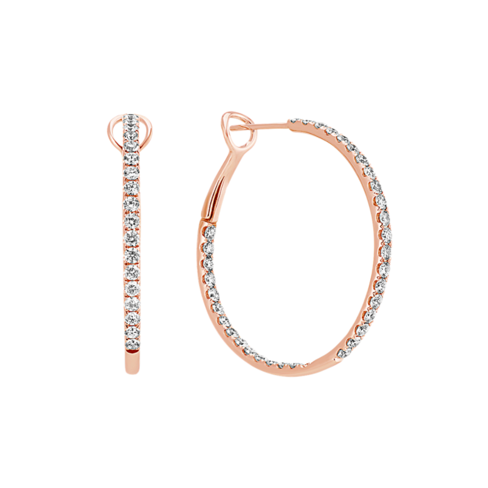Bellavista Inside-Out 1.65 tcw Diamond Hoops