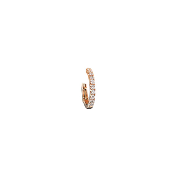 Diamond Hoop Earrings In 14k Rose Gold Shane Co