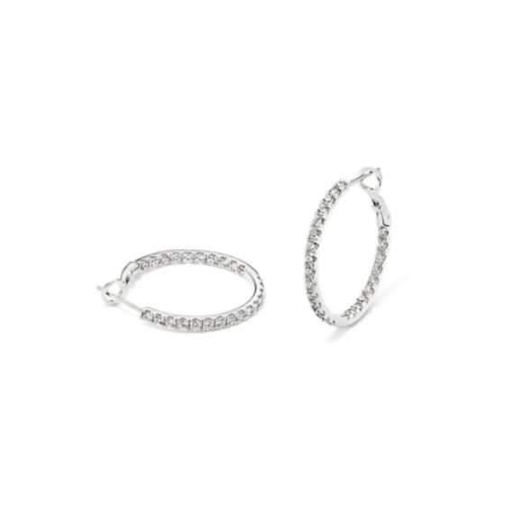 Bellavista Inside-Out 1.25 tcw Diamond Hoops