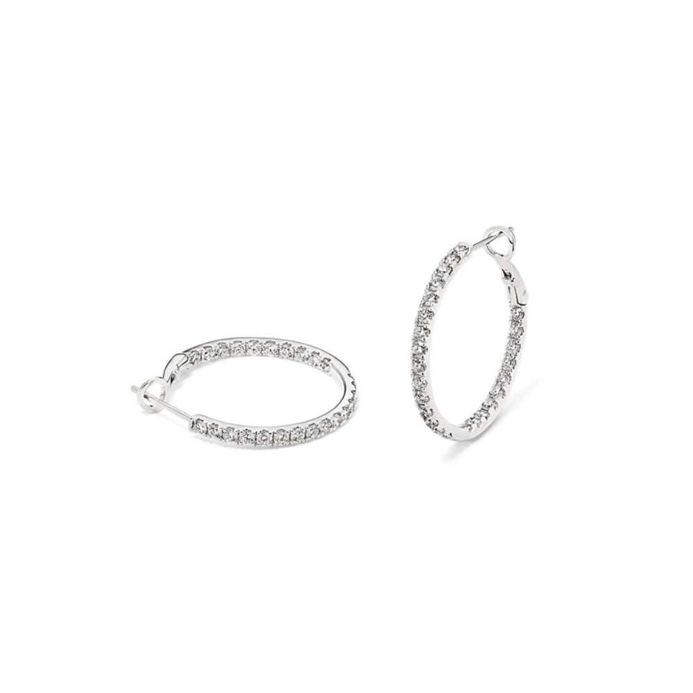 Bellavista Inside-Out 1.25 tcw Diamond Hoops
