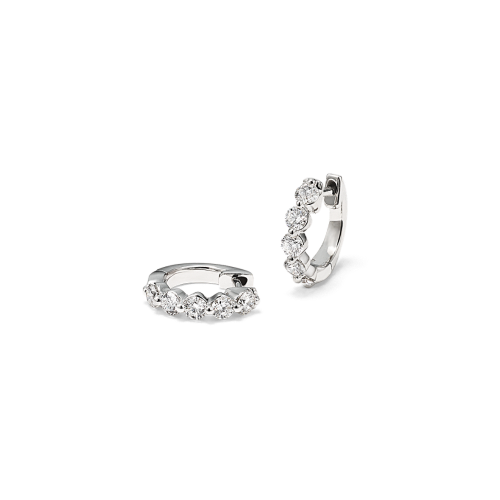 Terra 0.40 tcw Diamond Huggie Hoops