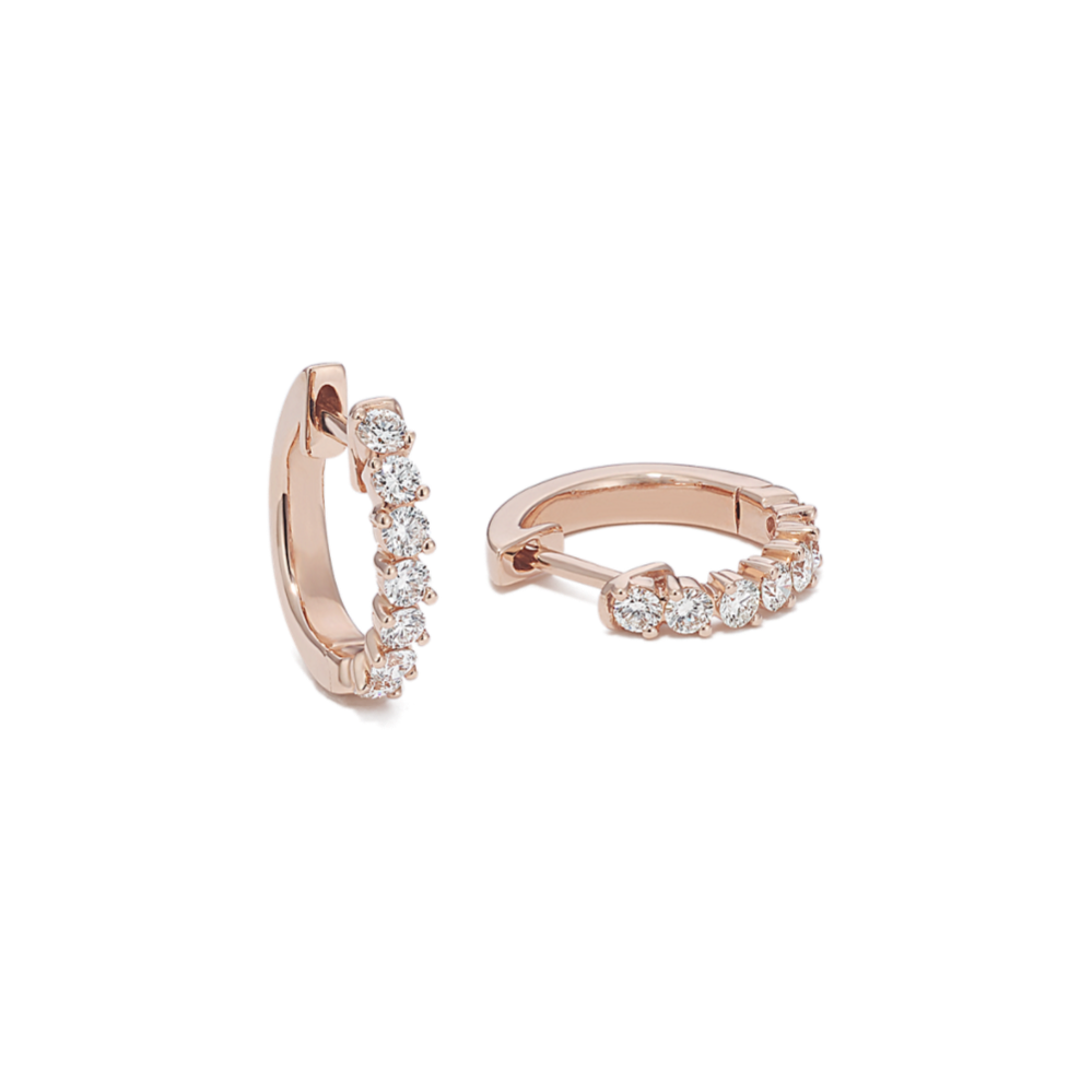 Kassie 0.35 tcw Diamond Huggie Hoops
