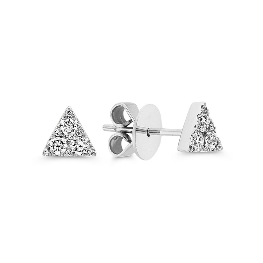 Diamond Triangle Earrings