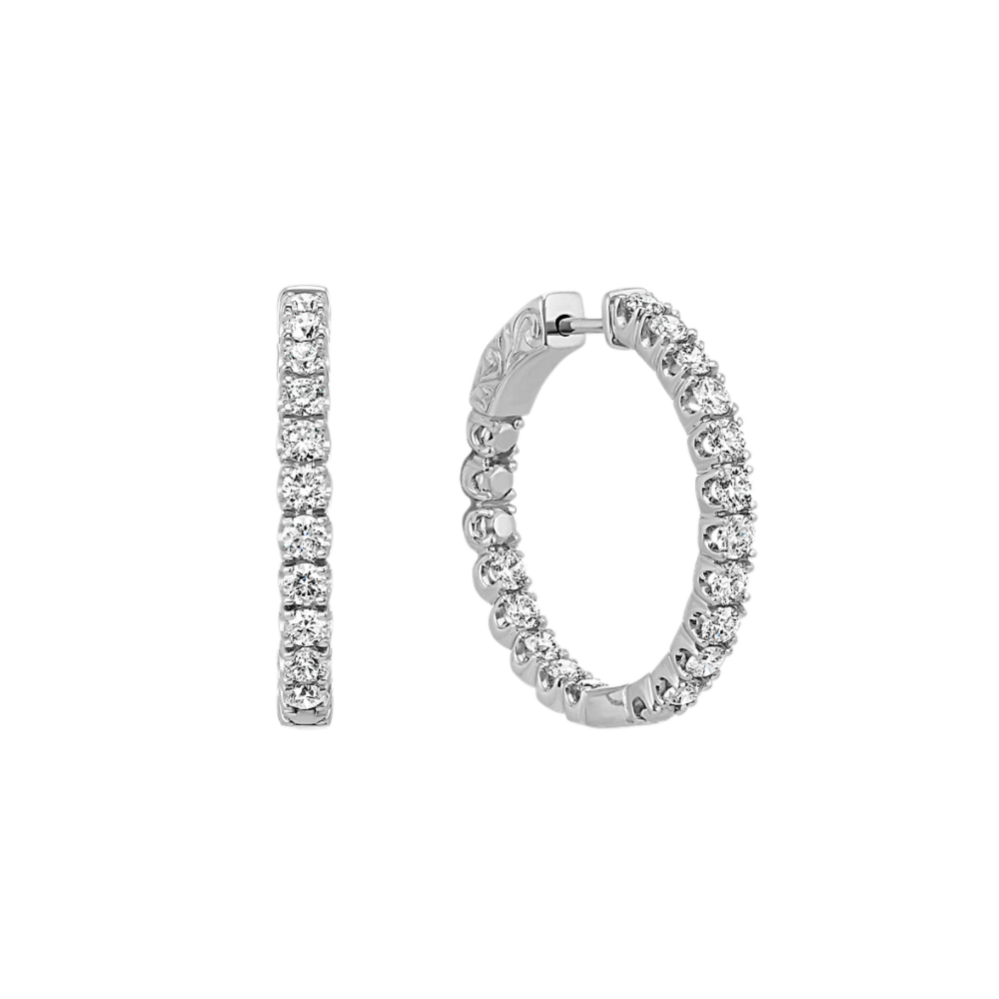 Patrice Inside-Out 2 tcw Diamond Hoops