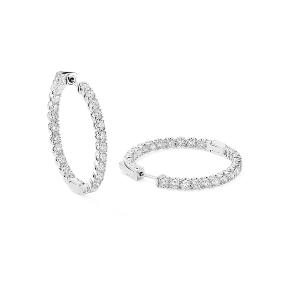 Patrice Inside-Out 3 tcw Diamond Hoops