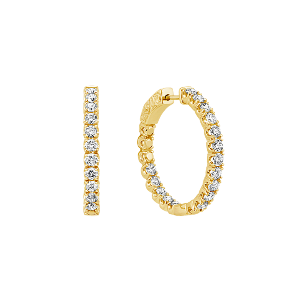 Patrice Inside-Out 2 tcw Diamond Hoops