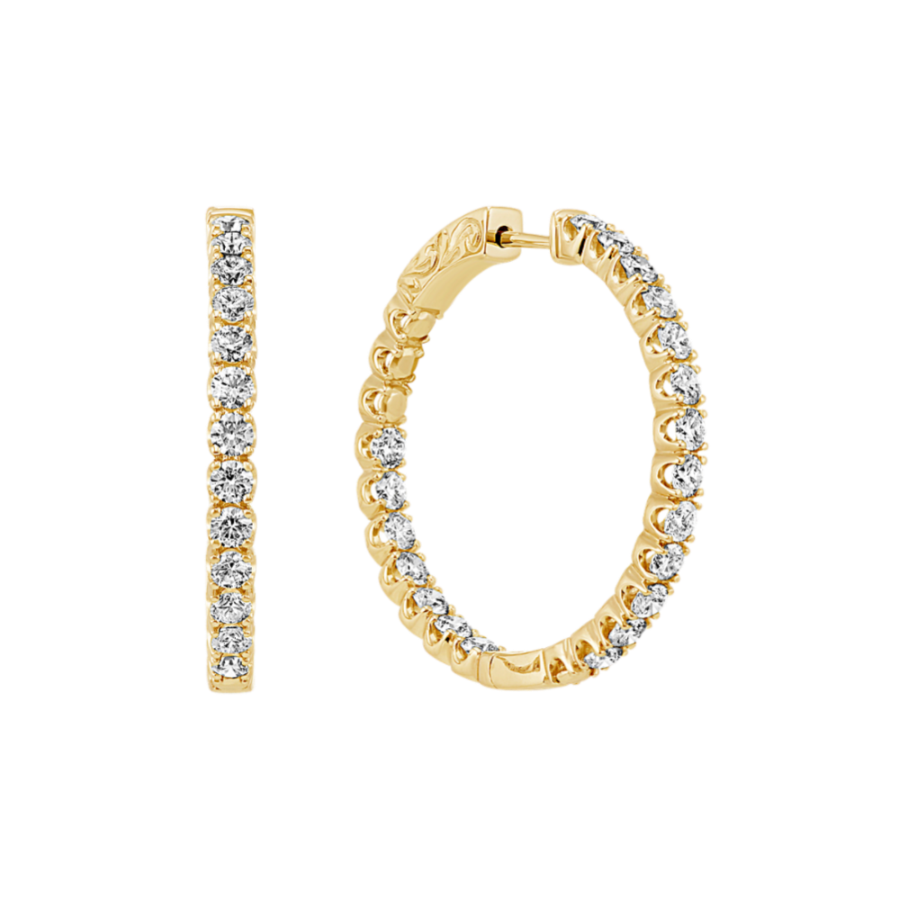 Patrice Inside-Out 3 tcw Diamond Hoops