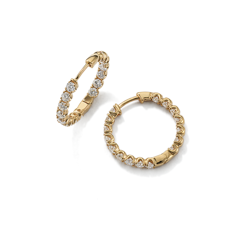 Ellie Inside-Out 2 tcw Lab-Grown Diamond Hoops