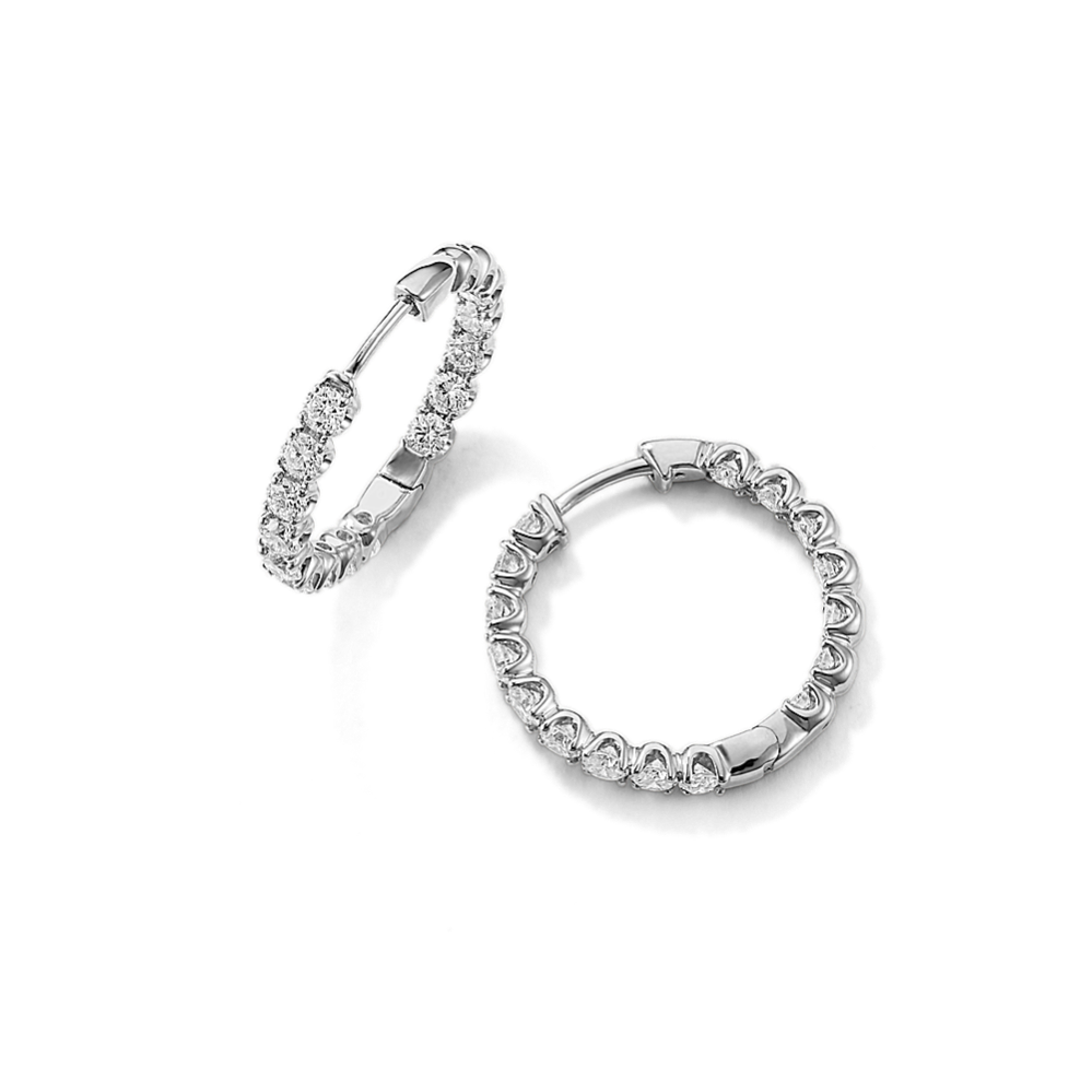 Ellie Inside-Out 2 tcw Lab-Grown Diamond Hoops