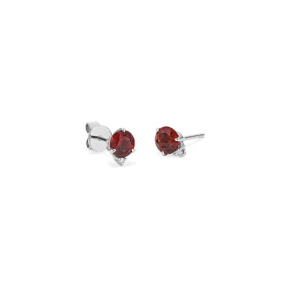 Bondi Garnet & Diamond Studs