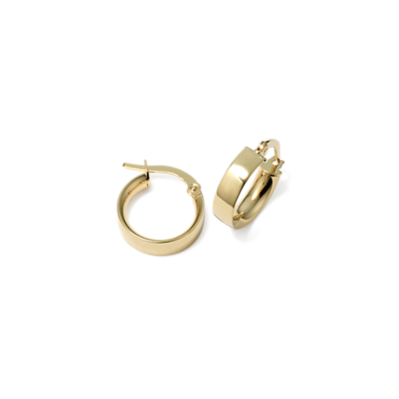 Risa 14K Yellow Gold Huggie Hoops
