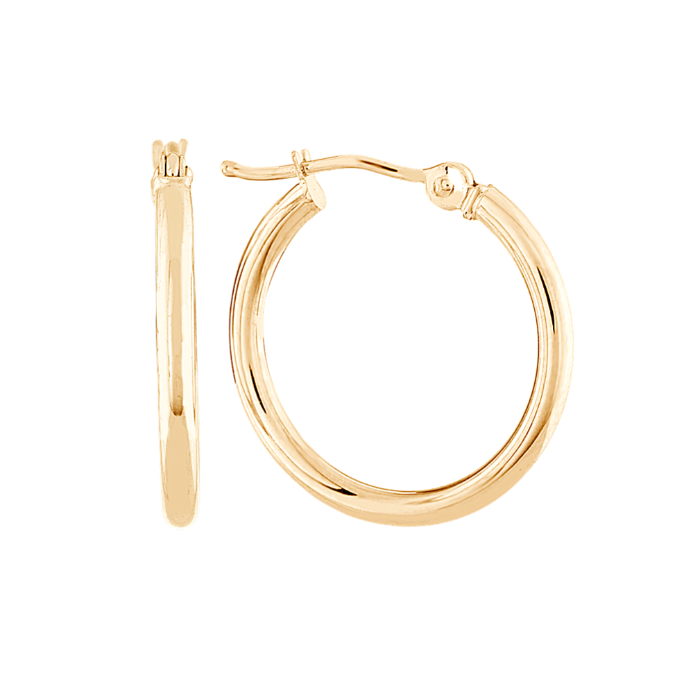 Hoop Earrings in 14K Yellow Gold