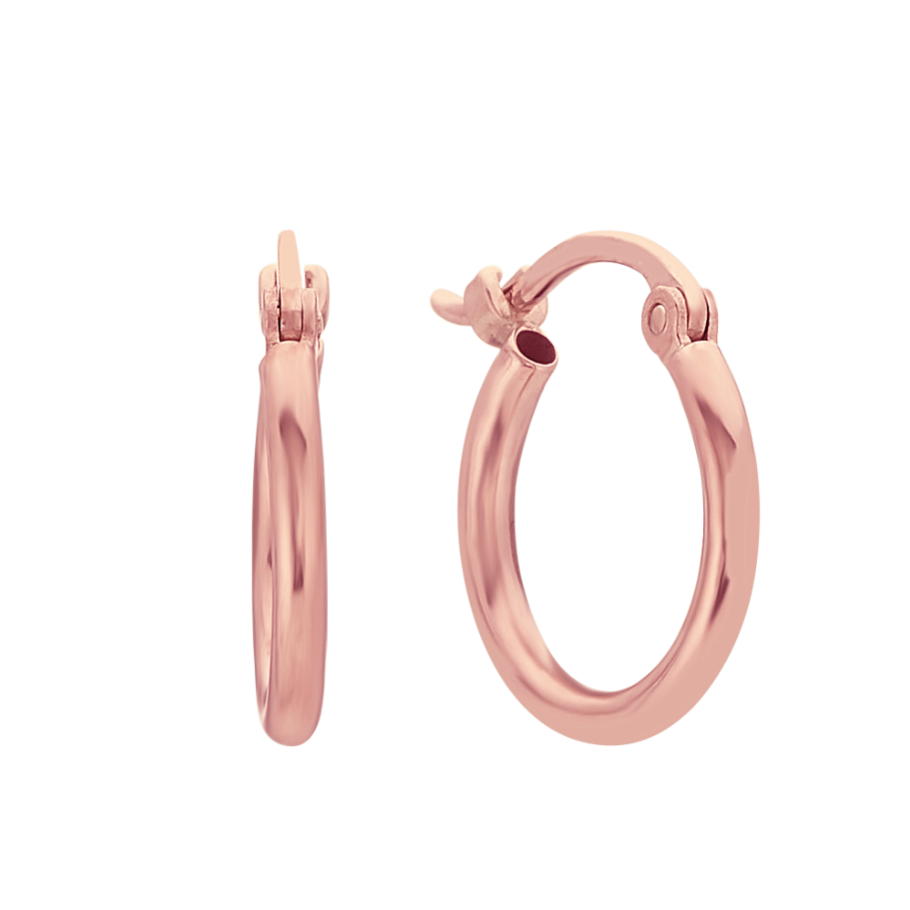 Hoop Earrings in 14k Rose Gold