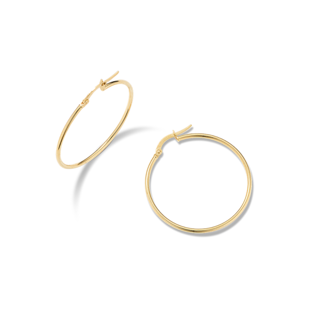 Daily Large 14K Yellow Gold Hoops
