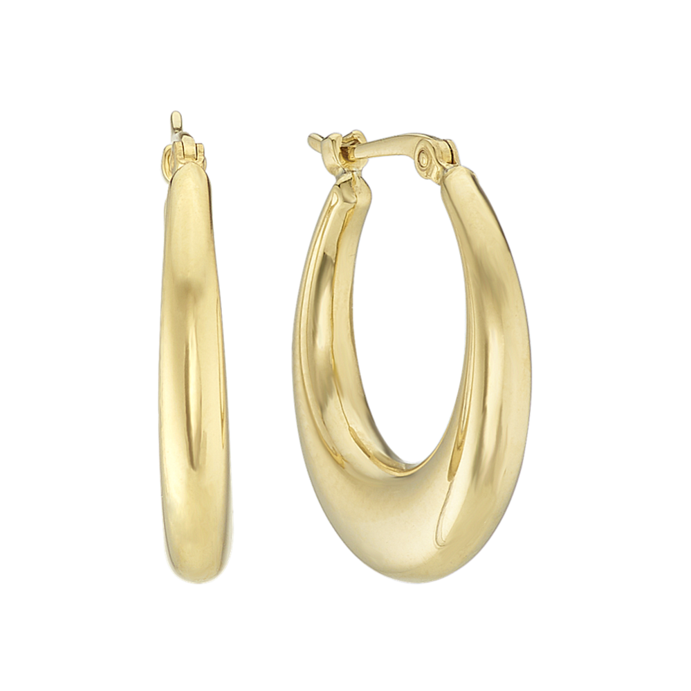 Hoop Earrings in 14k Yellow Gold