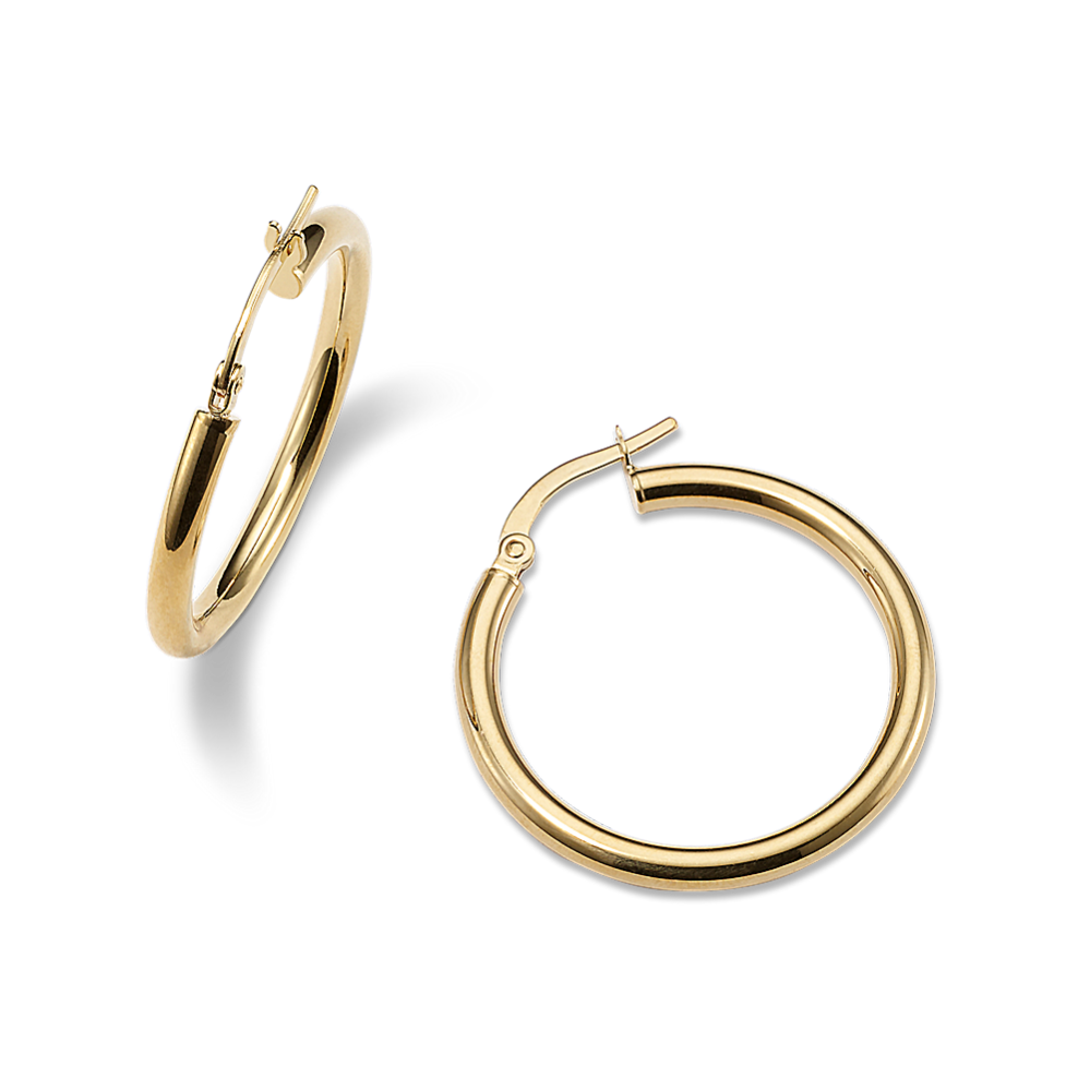 Bold Daily 14K Yellow Gold Hoops
