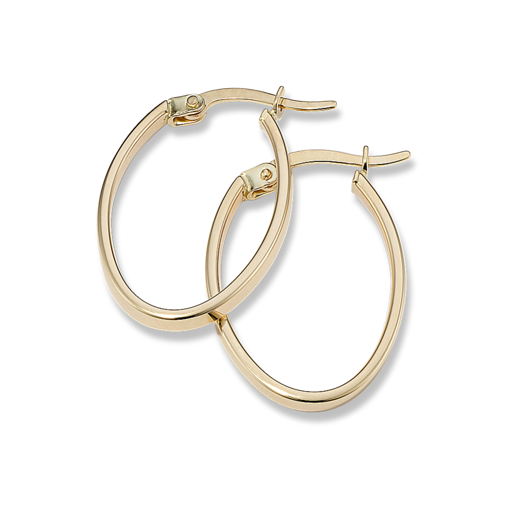 Liri 14K Yellow Gold Oval Hoops